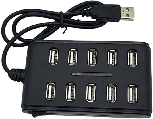 10 Port Hub USB 2.0 High Speed Multiple Splitter Adapter Extension Cable for Laptop PCB Interface Devices