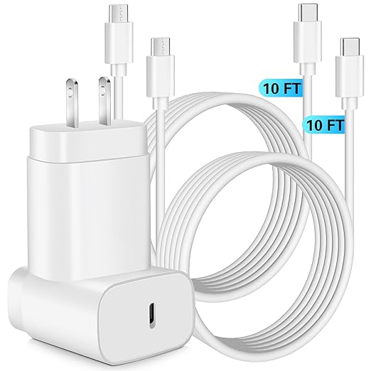 Samsung Super Fast Charger,Samsung Charger Fast Charging Block,2Pack 25W Samsung USB C Wall Charger,10FT Quick USBC Cable ...