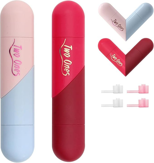 YOCASII 2PCS Perfume Travel Refillable Bottle, 2-In-1 Cologne Travel Bottle, Heart Shaped Double Head Perfume Atomizer for...