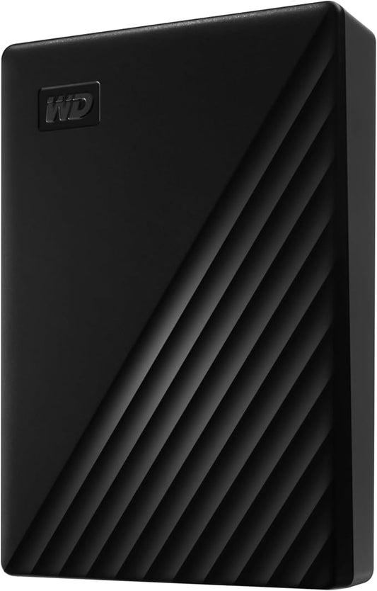 WD 6TB My Passport, Portable External Hard Drive, Black, Backup Software with Defense Against ransomware, and Password Pro...