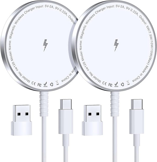 for MagSafe Charger: Magnetic Wireless Charging Pad for iPhone 17 16 15 14 13 12 Series & AirPods 4-2 Pro, Strong Magnet, ...