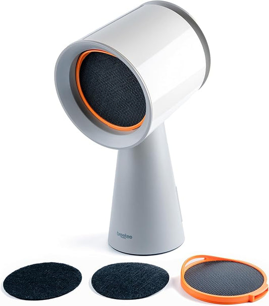 BREETEE Portable Range Hood Kitchen–5-Layer Filter Compact Desktop Exhaust Fan, Powerful 3-Speed Smoke Removal, Low Noise ...