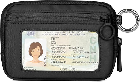 Didida The Iris Wallet Zip Card Case with ID Window Purses for Women Coin Purse with Zipper Mini Portable Keychain Wallet,...