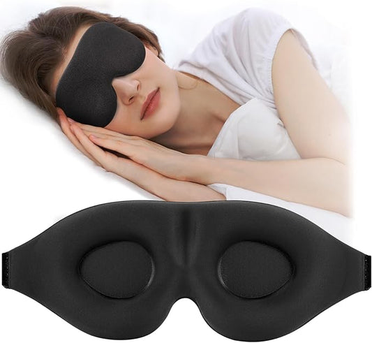 ZGGCD Sleep Mask for Side Sleeper, Light Blocking Sleeping Eye Mask for Women Men, 3D Contoured Cup Night Blindfold, Luxur...