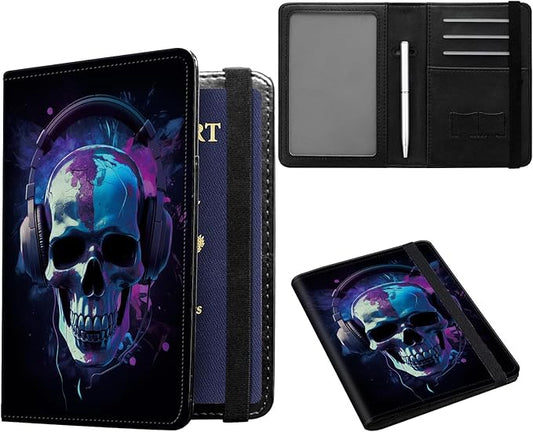 JANENFNA Passport and Vaccine Card Holder, Travel Wallet RFID Blocking PU Leather Case Cover with Vaccine Card Protector S...