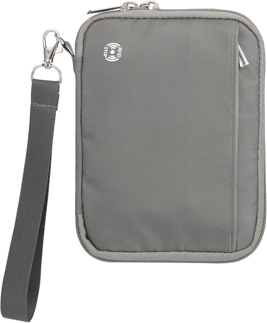 WALNEW Passport Holder Family for 4, RFID Blocking Travel Wallet Women Men, Lightweight Zipper Document Organizer Pouch Ba...