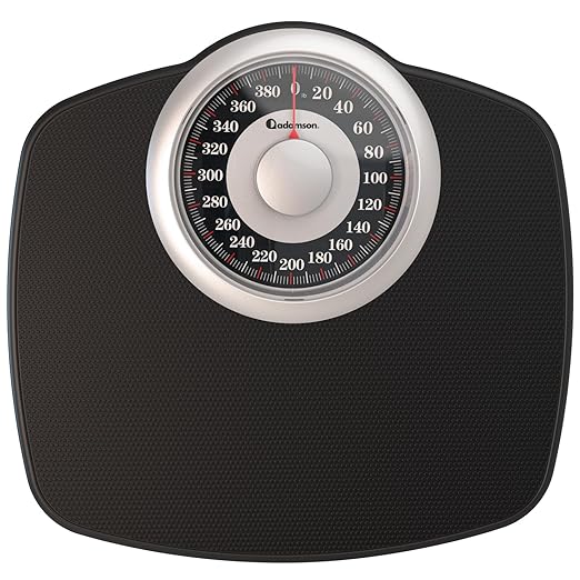 Adamson A25 Scales for Body Weight - Up to 400 LB - New Version - 5.3" Dial on 12.4" x 10.2" Platform - Anti-Skid Rubber S...