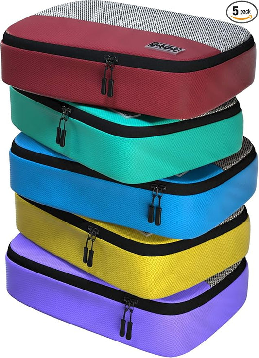 Medium Packing Cubes for Suitcases - 5 Pcs set of Packing Cubes for Travel Carry on Suitcase Organizer Bags - Travel Cubes...