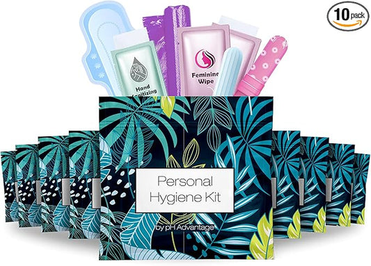 Menstrual Kit All-in-One 10 Pack | Convenience on The Go | Period Kit Pack for Travelling, Tweens & Teenager | Individuall...