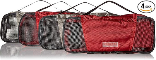 Slim Packing Cubes for Travel - 4 Piece Luggage Organizer Cubes for Carry On Luggage Backpacks and Carry On Suitcase with ...