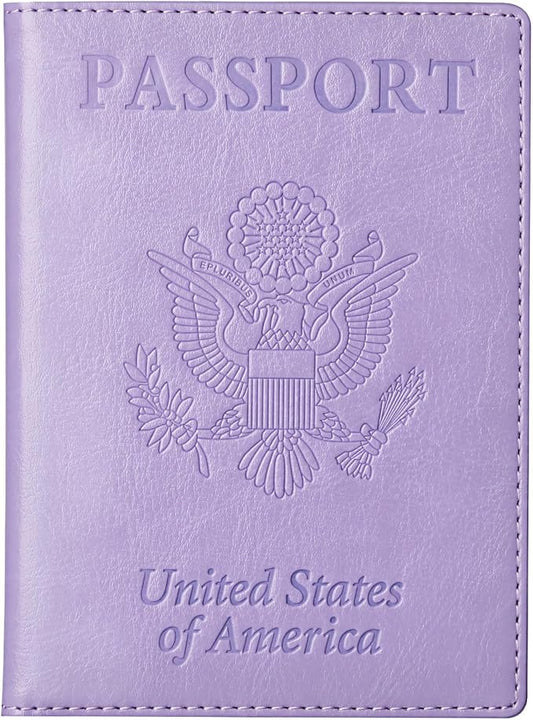 TIGARI Passport Holder for Travel Women Men, Valentines Day Gifts PU Leather Wallet Cover Case Sleeve, Waterproof Protecte...
