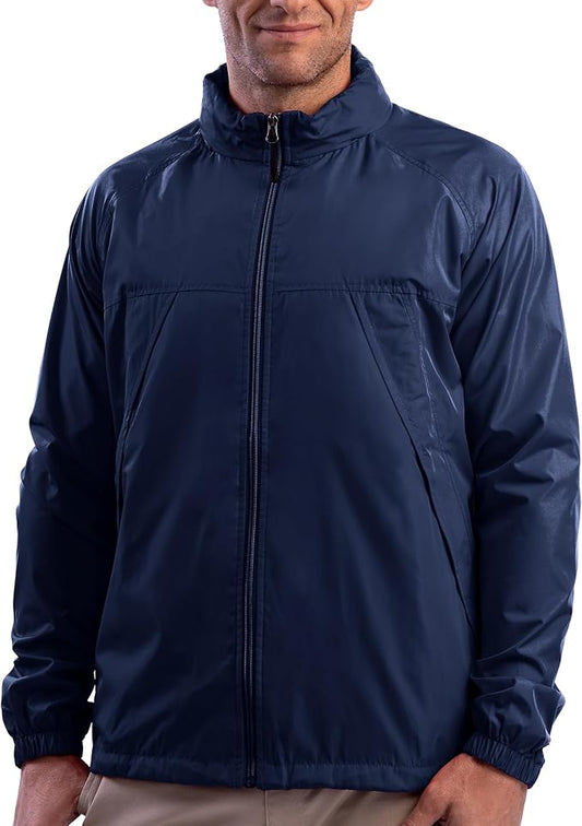 SCOTTeVEST Pack Windbreaker Jacket for Men - 19 Hidden Pockets - Lightweight Water Repellent Coat for Travel & More