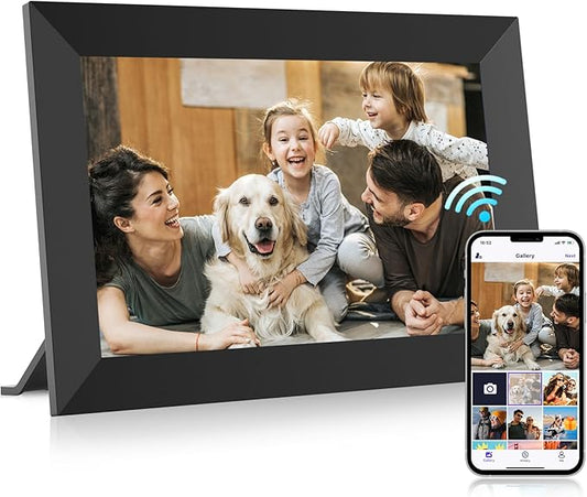 Uhale Digital Picture Frame 32GB Storage 10.1 Inch WiFi Electronic Photo Frames SD Card Slot IPS Touch Screen HD Display A...