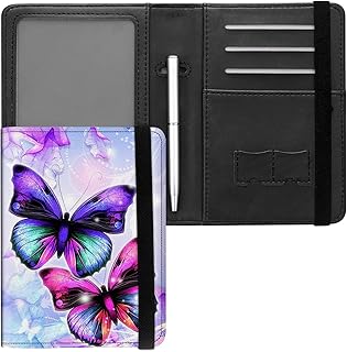 Passport and Vaccine Card Holder Combo, PU Leather Cute RFID Blocking Passport Cover with Covid Vaccine Card Holder Slot f...
