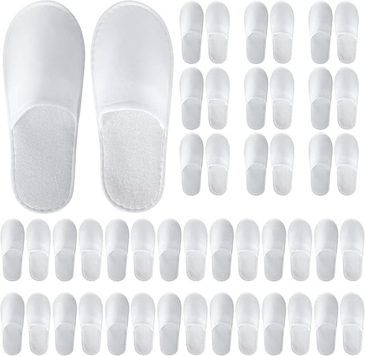 UrbanRoots 28 Pairs Disposable Slippers For Guests,Bulk Slippers For Hotel,Spa,Travel,Shoeless Home,Spa Slippers With Pouc...