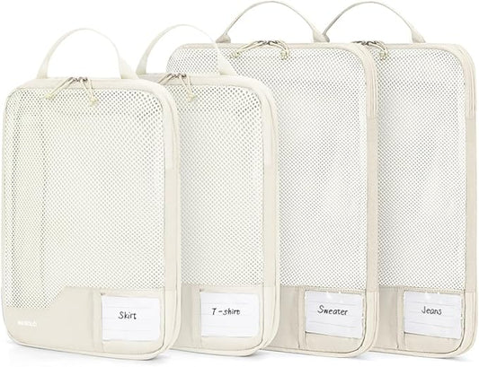 ECOHUB 4 Set /6 Set Packing Cubes for Travel Durable Suitcase Organizer Bags Set with Personalized Tag Various Sizes Trave...