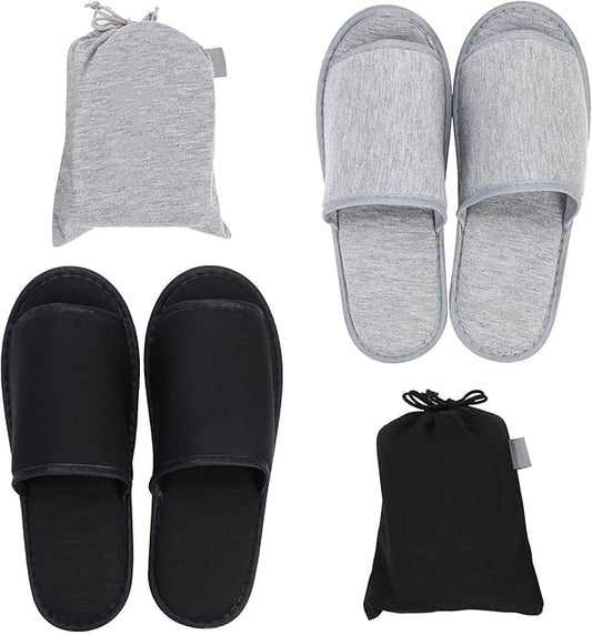 XGOPTS Travel Spa Slippers Portable Washable Hotel Guest Slippers Home Open Toe Sandals Interior Closed Toe House Slippers...
