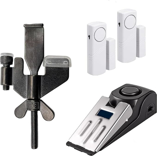 All in one Original Trustella Heavy-Duty Portable Door Lock - Stainless Steel Security Tool for Enhanced Safety - Ideal fo...