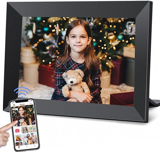 Frameo 10.1 Inch WiFi Digital Picture Frame with 32GB Storage,1280 * 800P IPS HD Touch Screen,Send Photos/Videos from Your...