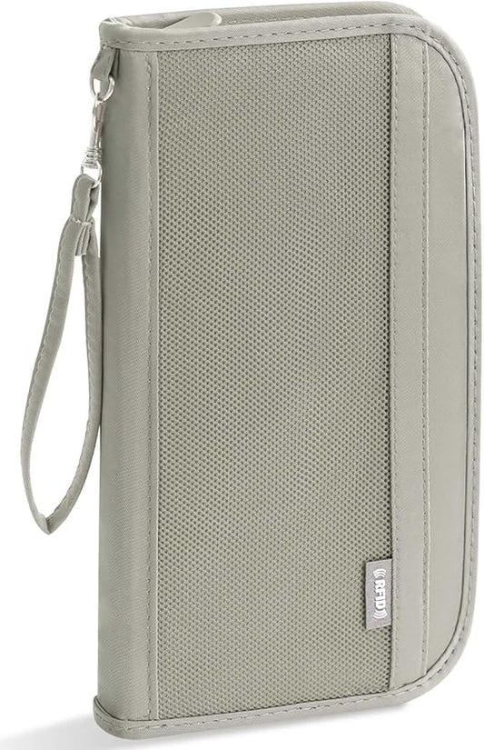 DSDCDJ Passport Holder for Travel, Rfid Blocking Passport Wallet Travel Documents Organizer, Waterproof Family Passport Ho...