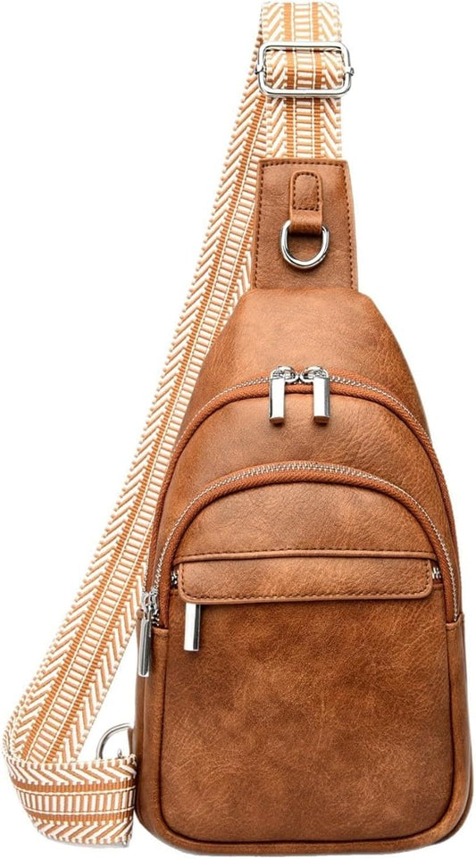 JENAGREEN Waterproof Sling Backpack Crossbody Sling Bag for Women Men, Multipurpose Travel Hiking Adjustable Chest Bag Cas...