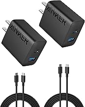 Anker iPhone 17/16 Charger, 2-Pack 20W Fast USB C Charger Block, for iPhone 16/16 Pro Max/15 Series/iPad Pro and More (Bla...