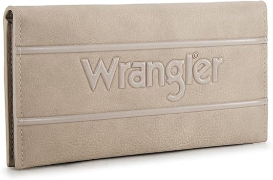 Montana West X Wrangler Ultra Slim Women's Wallets Card Cases & Money Organizers Large Compact Bifold Checkbook Wallet for...