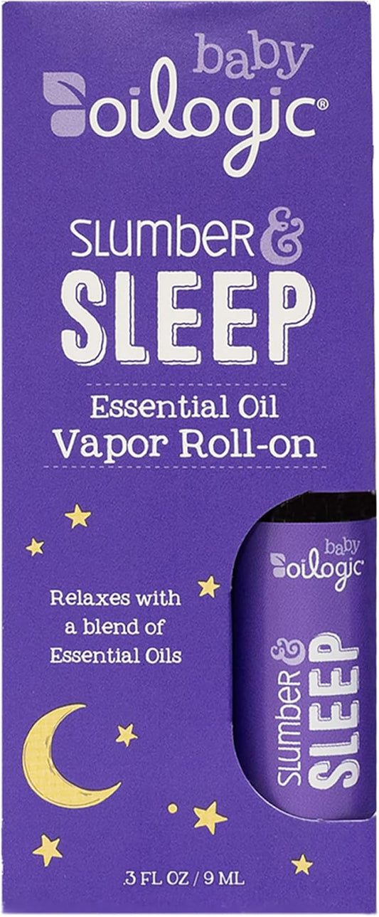 Oilogic Slumber & Sleep Roll-On Essential Oil for Babies & Toddlers - Gentle Aromatherapy Essential Oils, Mess-Free Comfor...