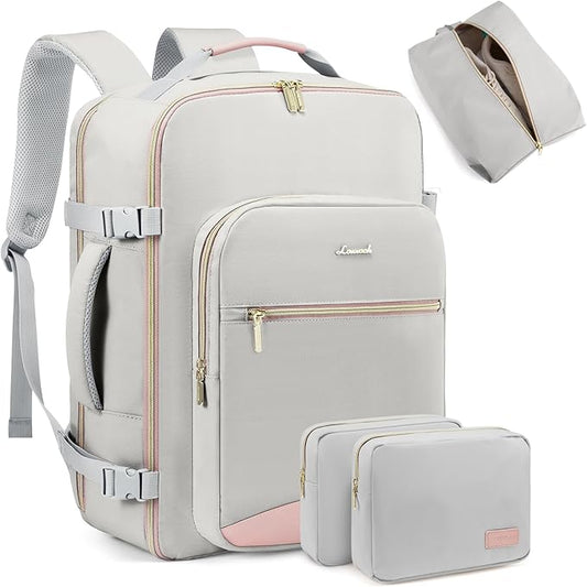 LOVEVOOK 40L Travel Backpack for Women Men,Waterproof Airline Approved Carry On Luggage Travel Essentials,TSA Carry On Bac...