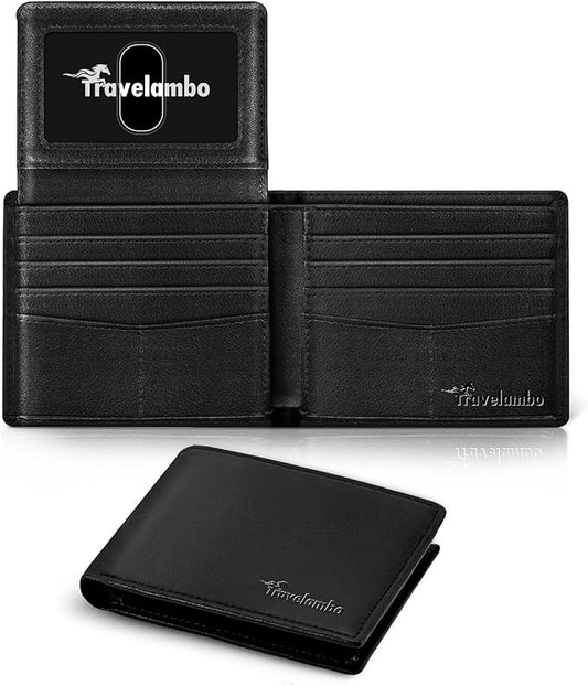 Wallet for Men, Premium Classic Mens Wallet Minimalist Slim Bifold Wallet, RFID Blocking Wallet with 10 Credit Card, 2 ID ...