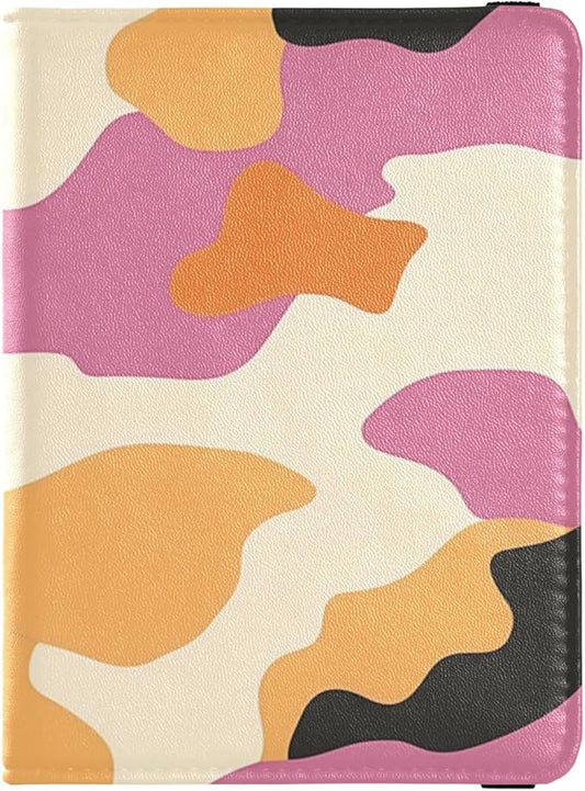 Camouflage Leather Passport and Vaccine Card Wallet Combo Travel Passport Wallet With Vaccination Card Slot Passport Holde...