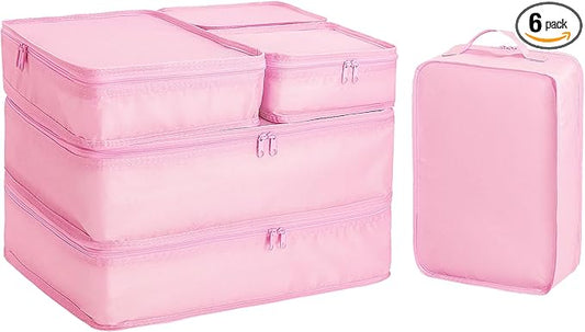 Packing cubes for Travel, CALACH Luggage Organizer Bags 6 Set Packing Cubes for Suitcases Travel Essentials for Carry on M...