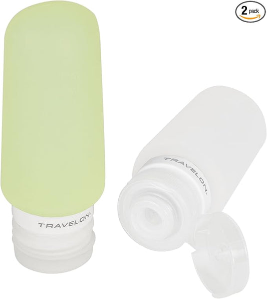 Travelon Set Of 2 Smart Tubes, 3 Ounce, Green/Clear, One Size
