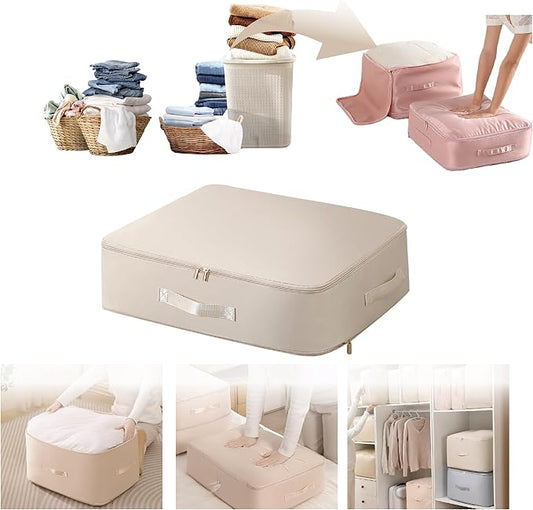 SINKZAICO Ultra Space Saving Self Compression Organizer,Packing Cubes,Waterproof And Moisture-Proof,High Capacity,For Blan...