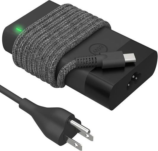 Universal 65W USB C Laptop Charger Compatible With HP Computer Envy/Elitebook/Spectre x360 2 Replacement,Chromebook USB-C ...