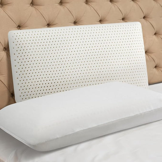 WYUSOLP 100% Natural Talalay Latex Pillow Sleeping Bed Pillows, Extra Soft Luxury Queen Pillow, Perfectly Aligns for Side/...
