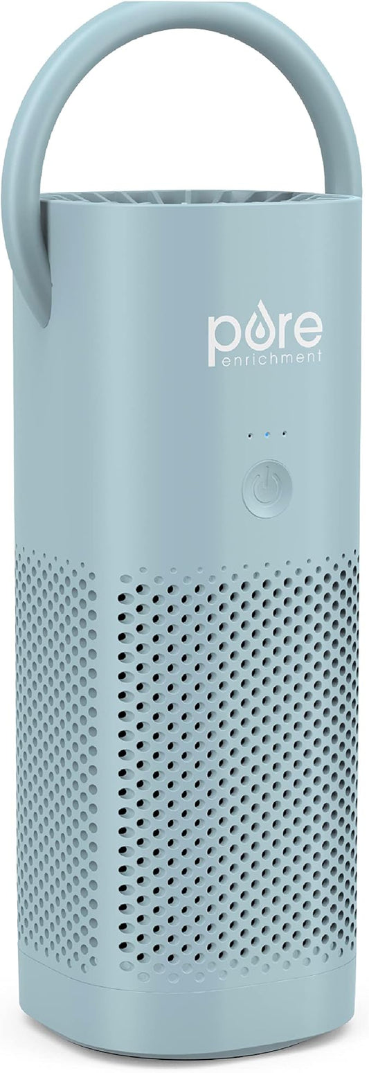 Pure Enrichment® PureZone™ Mini Portable Air Purifier - Cordless True HEPA Filter Cleans Air & Eliminates 99.97% of Dust, ...