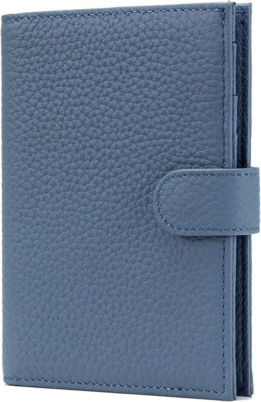 Karmiir RFID Slim Passport Holder for Man & Women, Compact Leather Passport Wallet with Card Holders SIM Slots, Zippered C...