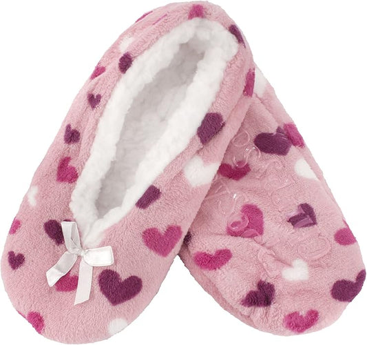 BambooMN Adult Super Soft Warm Cozy Fuzzy Soft Touch Sleeper Slippers Non-Slip Lined Socks