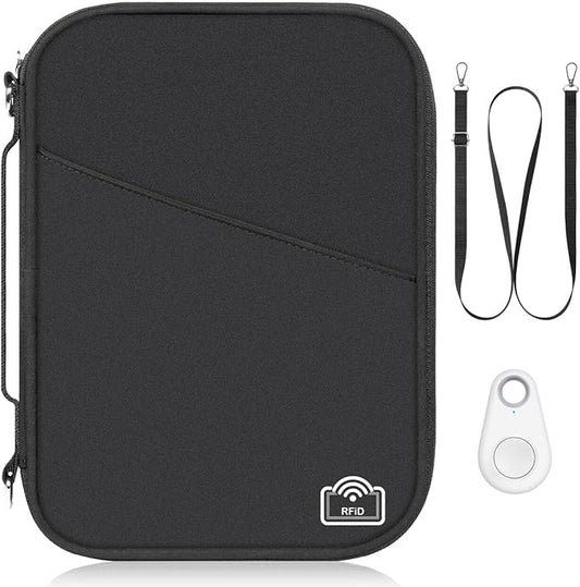 EcoVision Family Passport Holder for Travel with RFID Blocking, Traveling Essentials Organizer Pouch Bag, Light Passport W...