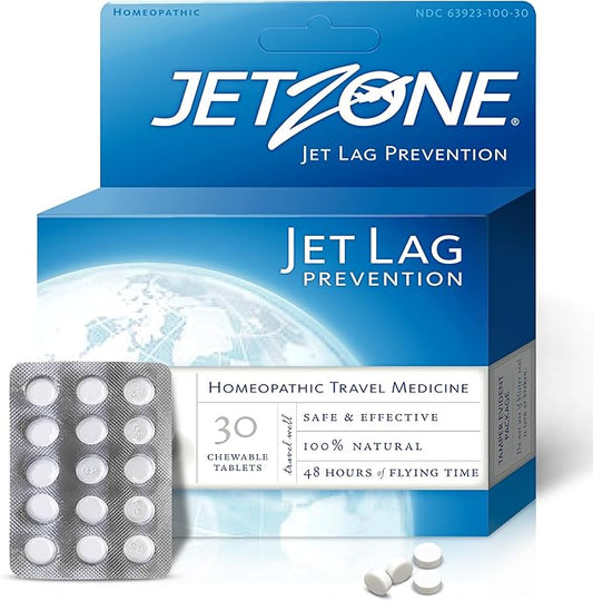 JetZone Jet Lag Remedy - Homeopathic Travel Aid – Trusted for Over 15 Years - Immune Health – Circadian Rhythm - Fatigue –...