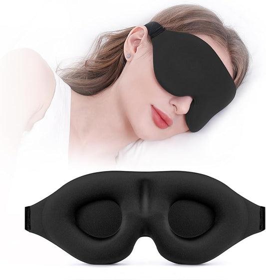 YIVIEW Sleep Mask for Side Sleeper, Complete Light Blocking 3D Sleeping Eye Mask, Soft Breathable Eye Cover for Women Men,...