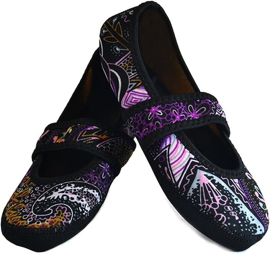 Nufoot Betsy Lou Fuzzies Women's Slippers, Foldable, Flexible Flats, Slipper Socks, Travel Slipper, Yoga Socks, House Shoe...