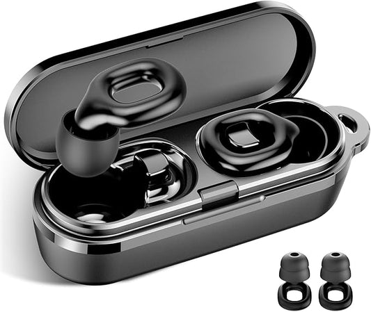 Ear plugs for sleeping, 35dB Noise Reduction Hearing Protection EarPlugs, Reusable Silicone Earplug, 7 Pair Eartips in XS/...