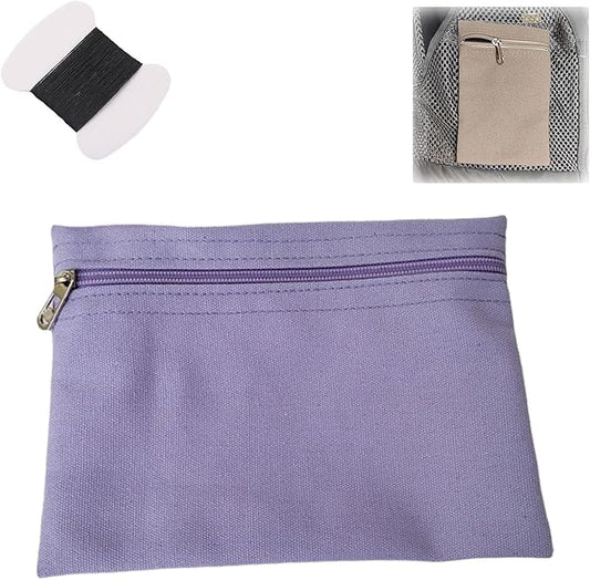 KYJiuLiu Sew-in Side Pocket with Zipper,Coat Inside Pockets,Travel Security Pocket Hidden Wallet,Secure Side Pocket for Ma...