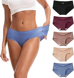 INNERSY Women's Soft & Thin No Show Modal Underwear Quick Dry Panties for Summer 5-Pack