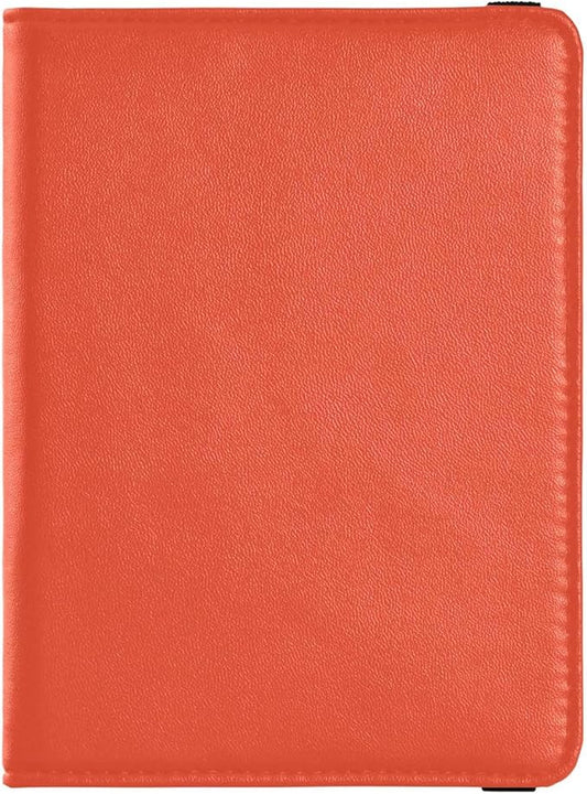 Bright Red Solid Color Leather Passport and Vaccine Card Wallet Combo Travel Passport Wallet With Vaccination Card Slot Pa...