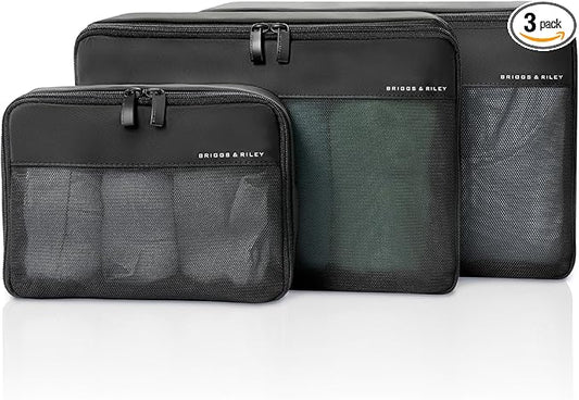Briggs & Riley Carry On Compression Packing Cube Set - Bag Organizer for Suitcase & Luggage, Travel Essentials for Women &...