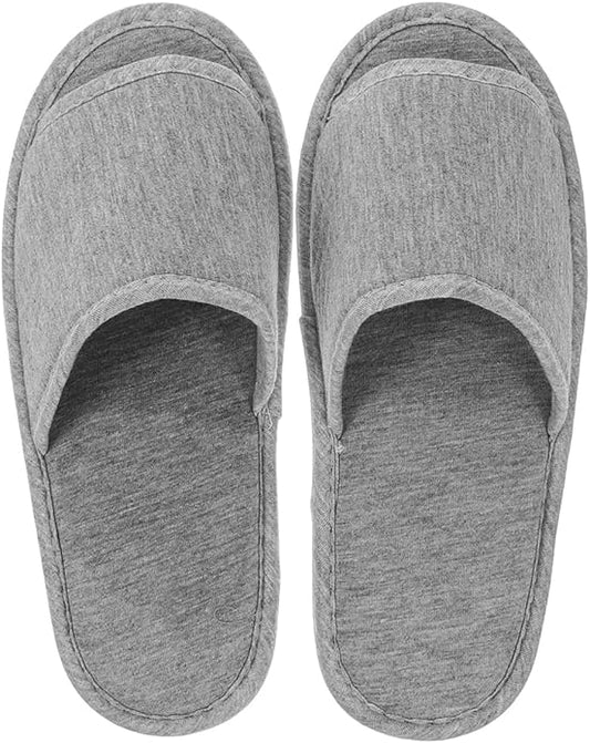 PRETYZOOM 1 Pair Open Toe Breathable Slipper, Portable Travel Slippers Non Slip Washable for Spa, Guest Room, Indoor, Hous...