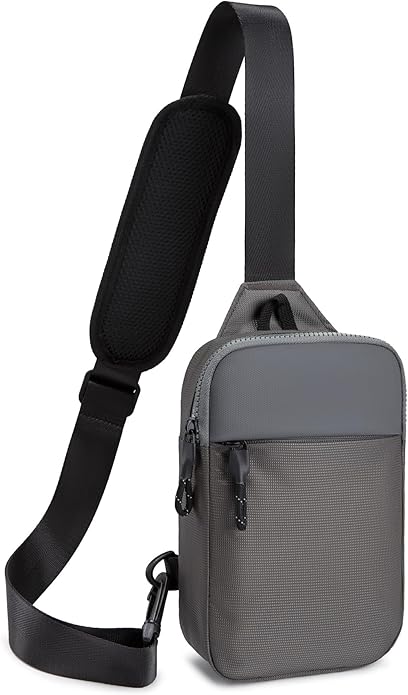 higouta Mini Sling Bag for Men Women, RFID Blocking Crossbody Backpack Casual Utility Chest Phone Bag for Travel Workout